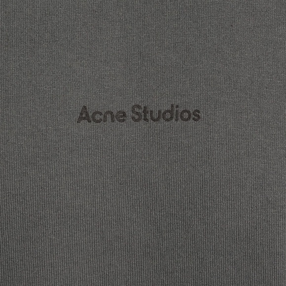 ACNE STUDIOS  Gray Men's Casual Cotton Logo T-Shirt size extra small - Picture 6 of 10